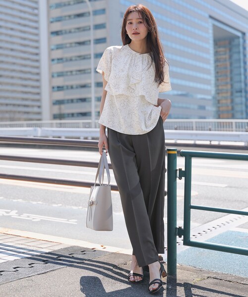 「ANY SIS」 パンツ SMALL グレー レディース_画像3