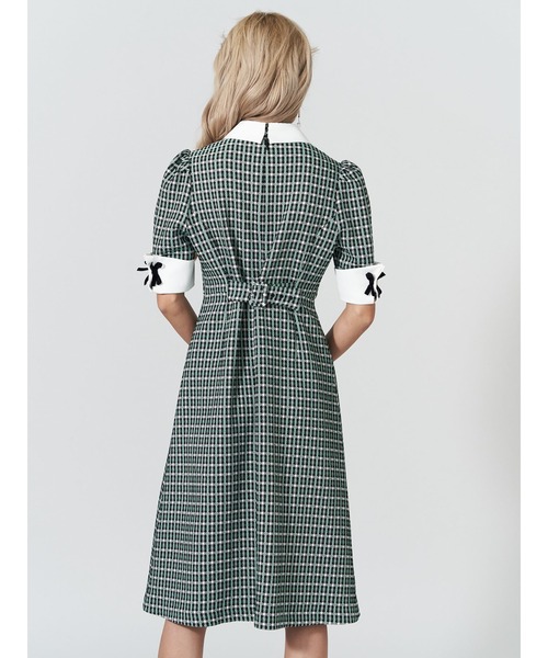 「PAMEO POSE」 シャツワンピース SMALL グリーン レディース_画像6