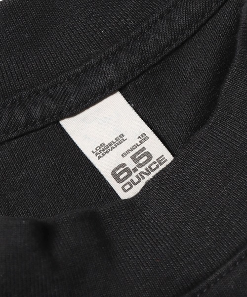 tシャツ Los Angeles Apparel/ロサンゼルスアパレル 6.5oz L/S Grmnt DyeCrewNeck 長袖Tシャツ レディー