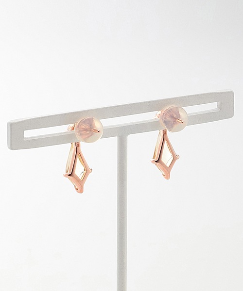 BLOOM（アクセサリー） ピアス 11月誕生石 K10 ピンクゴールド