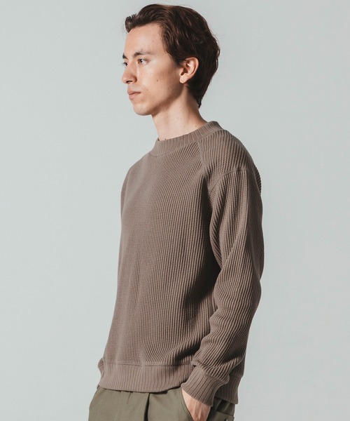 Jackman（ジャックマン） セーター ニット Waffle Midneck メンズ