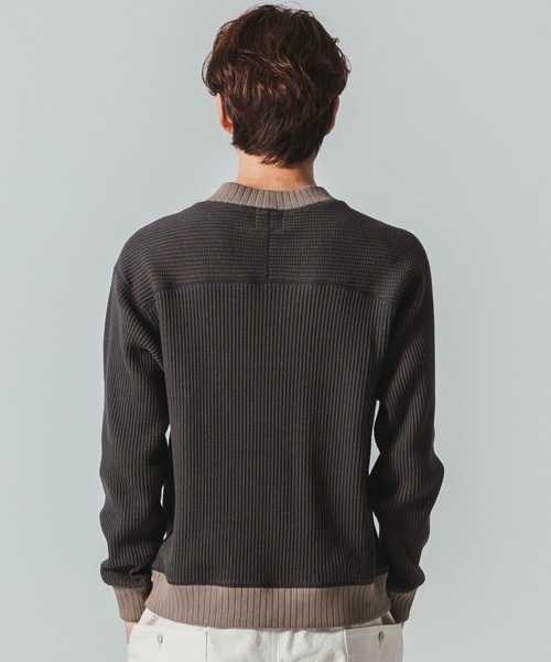 Jackman（ジャックマン） セーター ニット Waffle Midneck メンズ