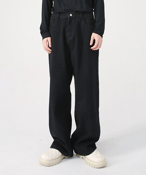 【新品・未使用】フェードデニムイージーパンツ WESTBOY ジーンズ セミワイドデニムパンツ / ウエストゴム