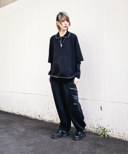 bristil ポロシャツ L Bling Leads ポロシャツ Z)「BLINGLEADS」STECHPOLOSHIRT