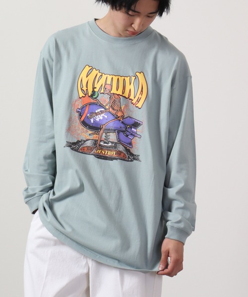 MISHKA（ミシカ） スマホショルダー tシャツ ロングスリーブTシャツ