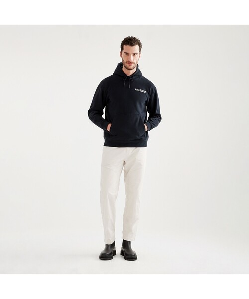 AIGLE（エーグル） パーカー ロゴフーデッドスウェットパーカ メンズ 