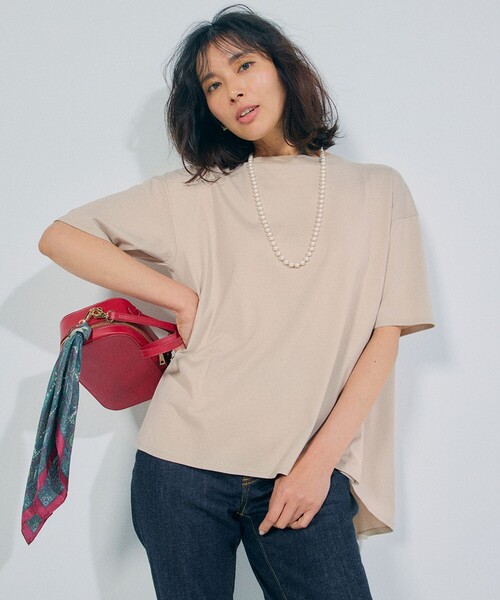 未使用✨23区 ALBINIジャージー バックフレア Tシャツ カットソー 38 未使用✨23区 ALBINIジャージー バックフレア Tシャツ