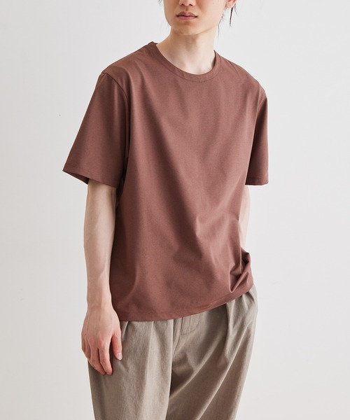 AB6IX エービーシックス Tシャツ ブラック 送料込 ADAM ET ROPE' tシャツ ボックスシルエット ジャージー Tシャツ