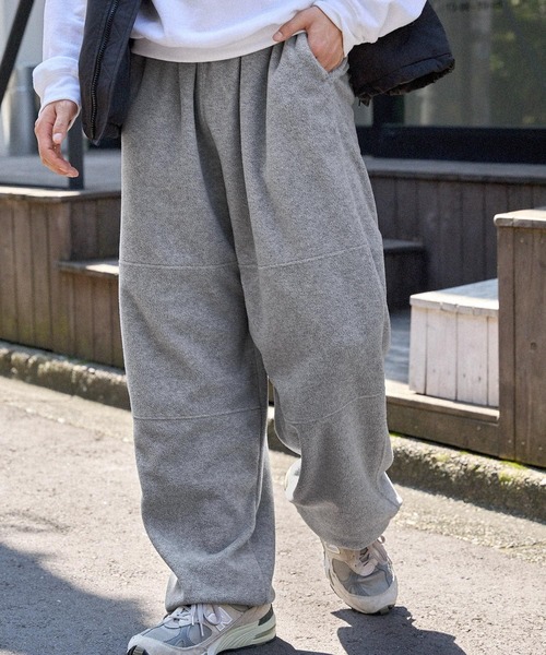 マルチカラー フリース ワイドパンツ ワークマン新作】「フリースワイドパンツ」毛布のような暖かさ