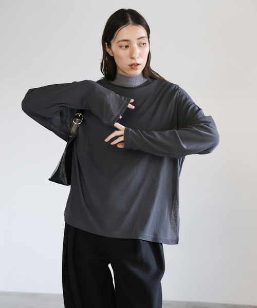 select MOCA（セレクトモカ） tシャツ スラブシアークルーネック