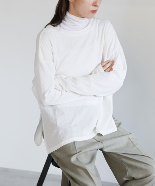 select MOCA（セレクトモカ） tシャツ スラブシアークルーネック