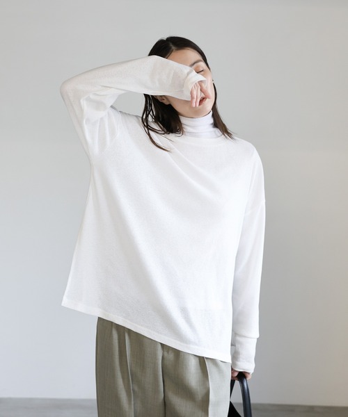 select MOCA（セレクトモカ） tシャツ スラブシアークルーネック
