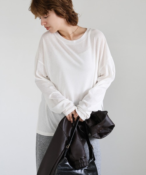select MOCA（セレクトモカ） tシャツ スラブシアークルーネック