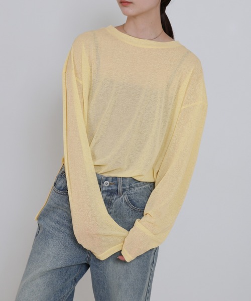 select MOCA（セレクトモカ） tシャツ スラブシアークルーネック