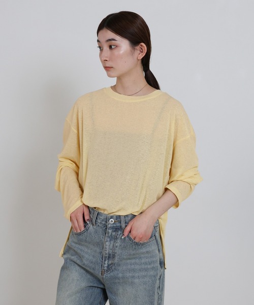 select MOCA（セレクトモカ） tシャツ スラブシアークルーネック