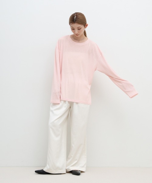 select MOCA（セレクトモカ） tシャツ スラブシアークルーネック
