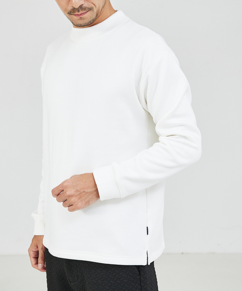 ABAHOUSE GRAY tシャツ 「ふわふわ・もちもち」裏シャギー モック