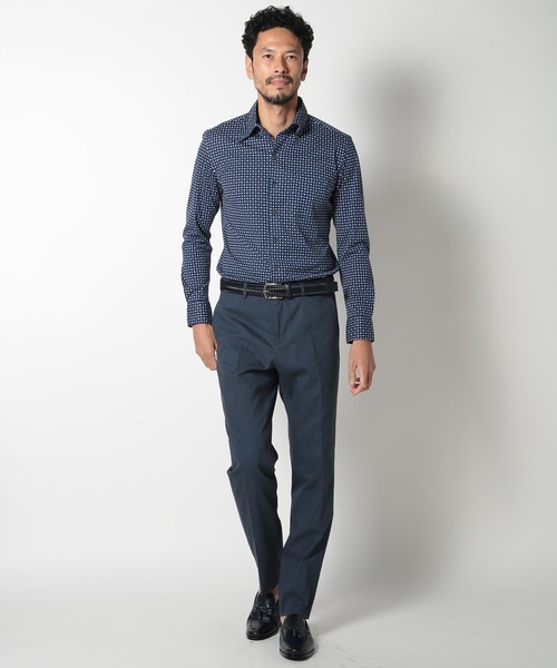 メンズビギ（MEN’S BIGI）/【ACTIVE TAILOR】プリントジャージシャツ MEN'S BIGI（メンズビギ） シャツ 「ACTIVE TAILOR」プリントジャージ