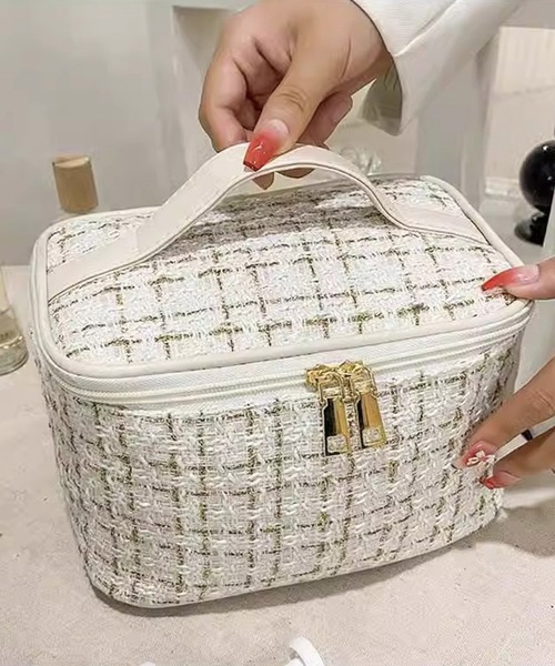ポーチ チェック柄バニティポーチ レディース : ZOZOTOWN Yahoo!店