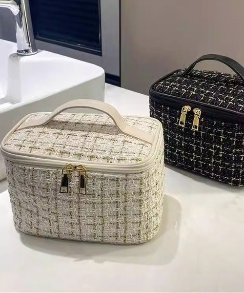 ポーチ チェック柄バニティポーチ レディース : ZOZOTOWN Yahoo!店