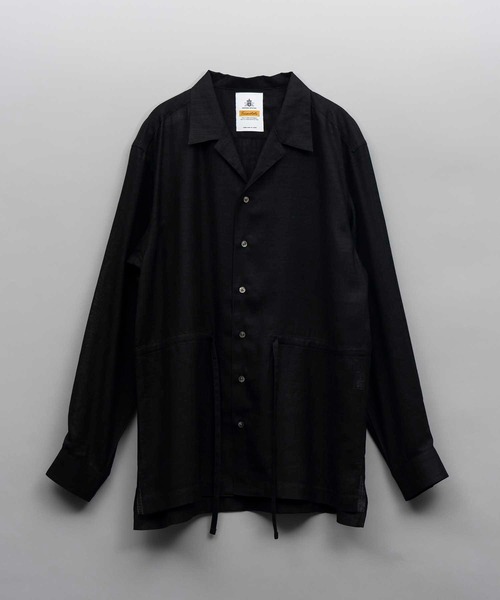 MAISON SPECIAL トリアセテート 長袖シャツ MAISON SPECIAL シャツ 「UNISEX」Calendering Triacetate Dress