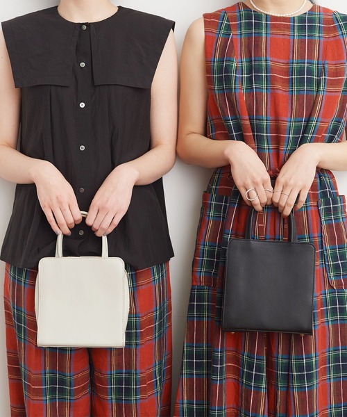 fig london グランマハンドバッグ 本革 ミニボストンバッグ ブラック fig london グランマハンドバッグ 本革 ミニボストンバッグ