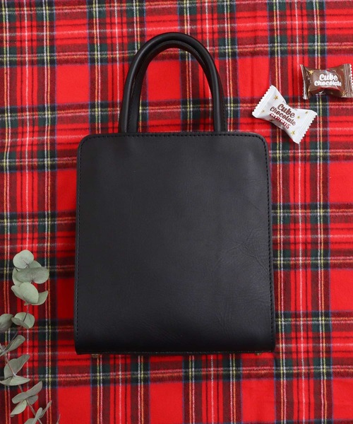 fig london グランマハンドバッグ 本革 ミニボストンバッグ ブラウン レディース ブラウン レザー ミニ ボストン バッグ ショルダー