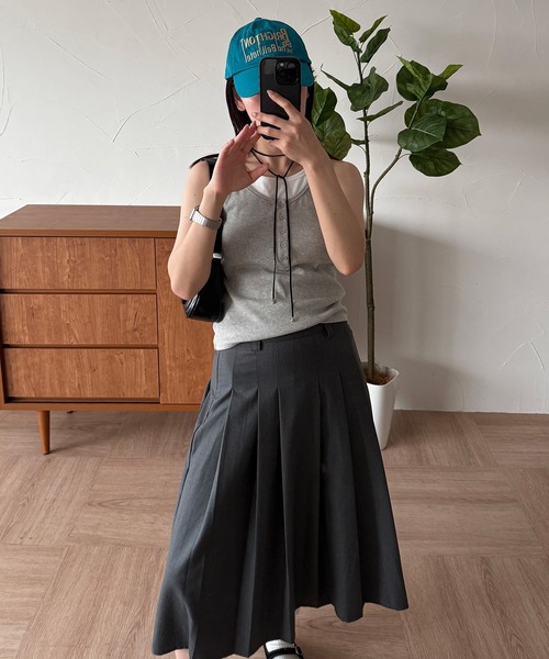 MUHET（ミュエータ） スカート classic midi pleated skirt