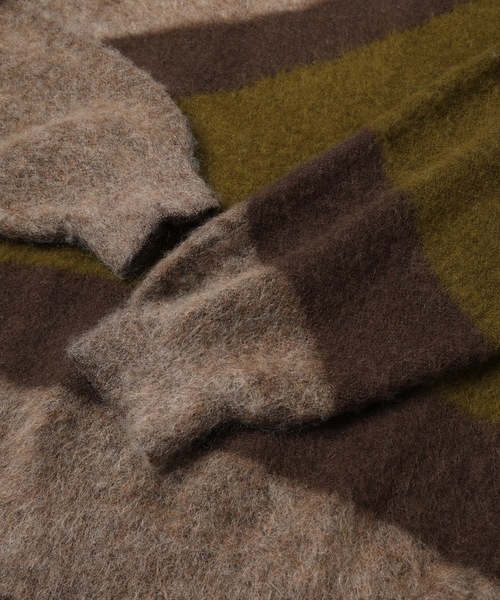 jieda ダークブラウン 編み込みセーター jieda ダークブラウン 編み込みセーター jieda ダークブラウン