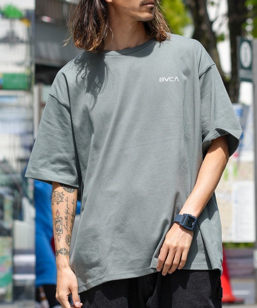 完売必須 大人気 RVCA THRASHED BOX Ｔシャツ バックプリント◎ RVCA ルーカ THRASHED BOX RVCA TEE メンズ 半袖 Tシャツ バック