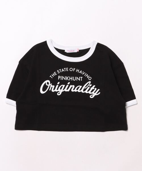 PINKHUNT tシャツ ピンクハント ショート丈リンガー Tシャツ