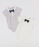ベビー服 ロンパース 蝶ネクタイつきロンパースの詳細画像1
