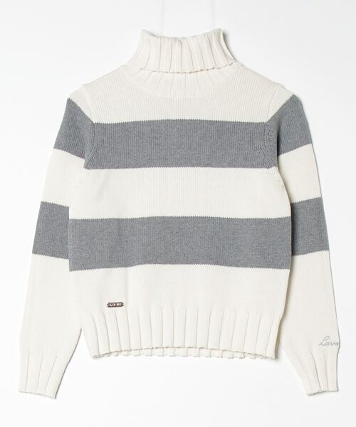ニット セーター border flower knit レディース