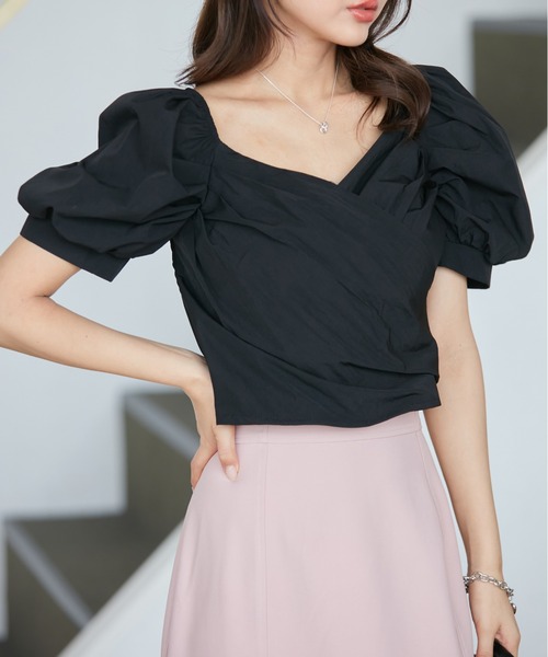 ブラウス シャツ カシュクールシャツ レディース Stylevoice for xxx ブラウス シャツ カシュクールフリル
