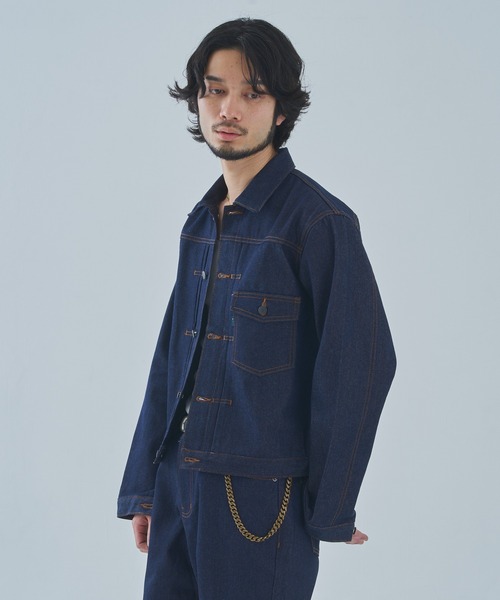 noen デニムジャケット ブラック Lサイズ Noen（ノエン） デニムジャケット gジャン デニムジャケット1st
