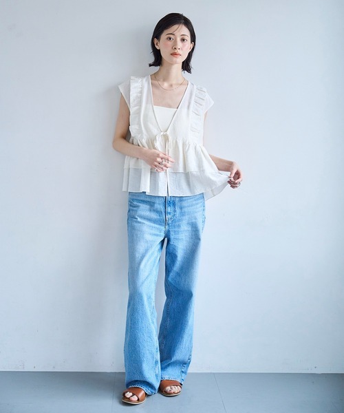 定価22,000円 新品 mei-mei メイメイ フリルニット ジレ ベスト