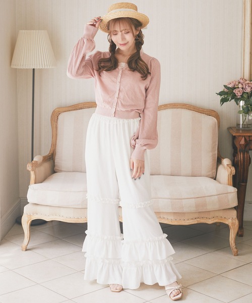 Areeam シャーリングティアードパンツ Areeam パンツ シャーリングティアードパンツ レディース