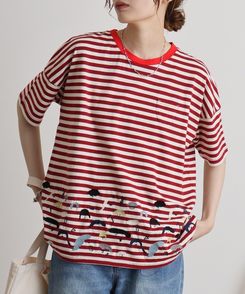 tシャツ EMAGO ロゴ刺繍Tシャツ レディース Emago tシャツ EMAGO ロゴ刺繍Tシャツ レディース : ZOZOTOWN