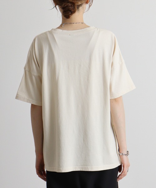 tシャツ EMAGO スマイル刺繍Tシャツ レディース Emago tシャツ EMAGO スマイル刺繍Tシャツ レディース