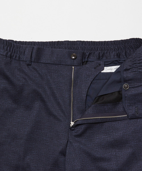 MEN'S MELROSE スラックス ウーリーダブルニットコンフォートパンツ