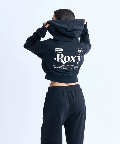 パーカー BORN TO BE ROXY/ロキシーバックプリントジップアップパーカー・フーディー レディース ROXY パーカー BORN TO BE ROXY/ロキシーバックプリントジップ