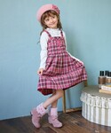 スカート チェックプリーツジャンパースカート ...の詳細画像5