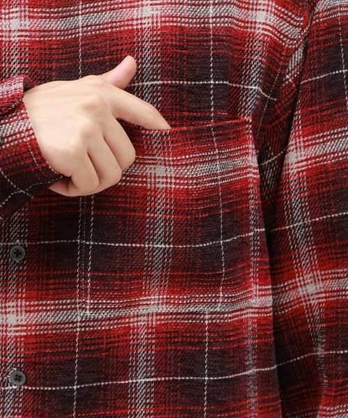 LAKOLE（ラコレ） シャツ モールチェックシャツ長袖 / 145342 メンズ