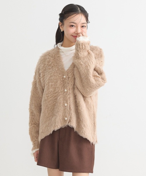 ★美品♡DOLCE＆GABBANA パールビジュー カーディガン ウール 黒 GeeRA カーディガン パールボタン付2WAYメッシュクロップド