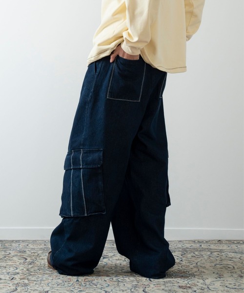 CIASU ジーンズ Giza Stitch Cargo Denim / ギザステッチカーゴ