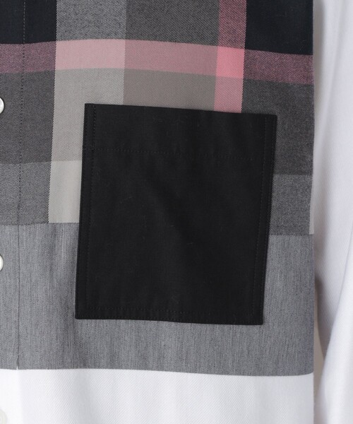 CB CRESTBRIDGE パッチワーク　パネルシャツ BLUE LABEL / BLACK LABEL CRESTBRIDGE｜【一部店舗限定