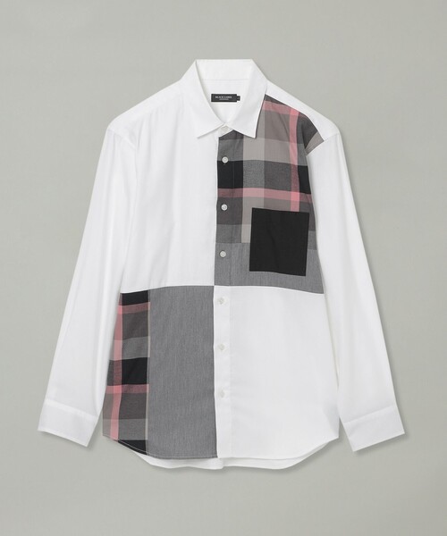 BLACK LABEL CRESTBRIDGE シャツ パッチワークチェック