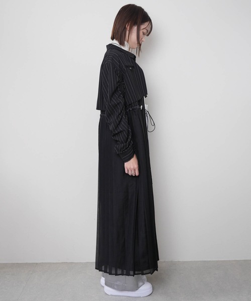 LADYMADE（レディメイド） シャツワンピース ストライプドロストシャツ