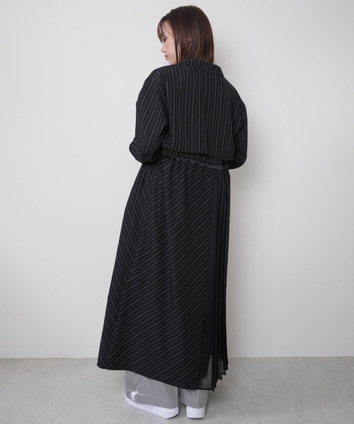 LADYMADE（レディメイド） シャツワンピース ストライプドロストシャツ