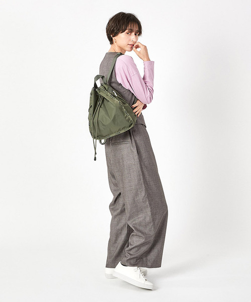 LeSportsac デイバック リュック CINCH BACKPACK ダークオリーブ